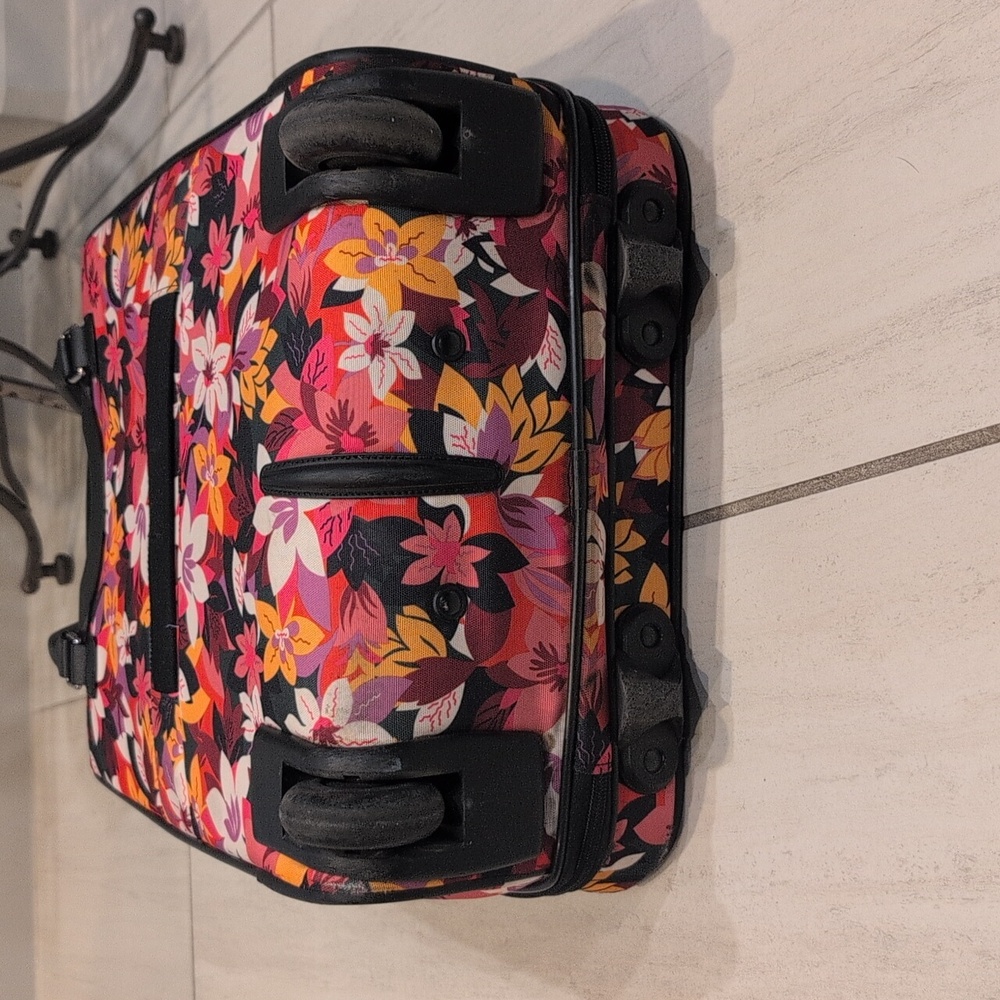 Vera Bradley Rolling Work Bag Rosa Floral - Picture 8 of 17